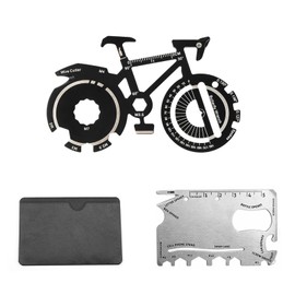 0XBIT Useful Gadget 2 Piece Multi Tool Keychain Multitool Card Lightweight Design for Easy Portability Outdoor Daily Use