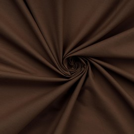 Premium Ranforce King Fitted Sheet, Dark Brown, 160 x 200 + 30 cm, 100% Cotton, 155 Thread Count, Machine Washable at 30°C, Soft and Durable