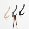 SARIHOSY Black Coat Hooks, Black Zinc Alloy Coat Hook Suitable