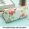 LParkin Cute Sloth Large Capacity Canvas Pencil Case Pen Bag