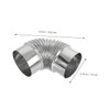 COHEALI Wood Stove Flue Elbow Stainless Steel for Efficient Ventilation