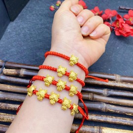 4 Pcs Dragon Bracelet Good Luck Bracelet Red String Bracelet for Men And Women Adjustable Bracelets Animal Charms for Boysand Girls