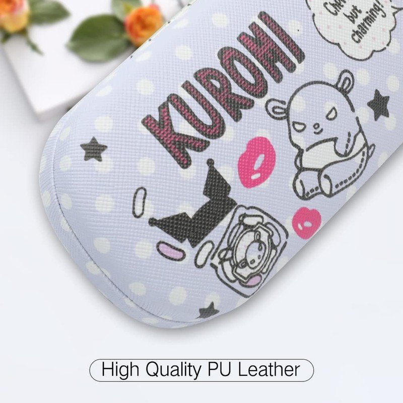PERFECTSIGHT Hard Shell Eyeglasses Case, PU Leather Protective Glasses Case,