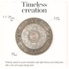 AFD Home Petite Round Chandelier Ceiling Medallion or Fan Medallion,