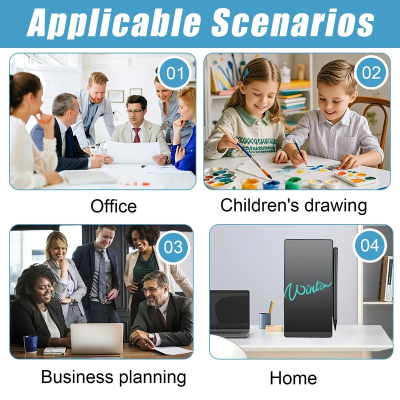 6.5" LCD Writing Tablet for Adults Reusable Digital Notepad with