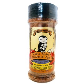 Maple Sugar Chipotle Rub - 5 oz Jar - BBQ and Bacon Rub - Barred Woods Maple