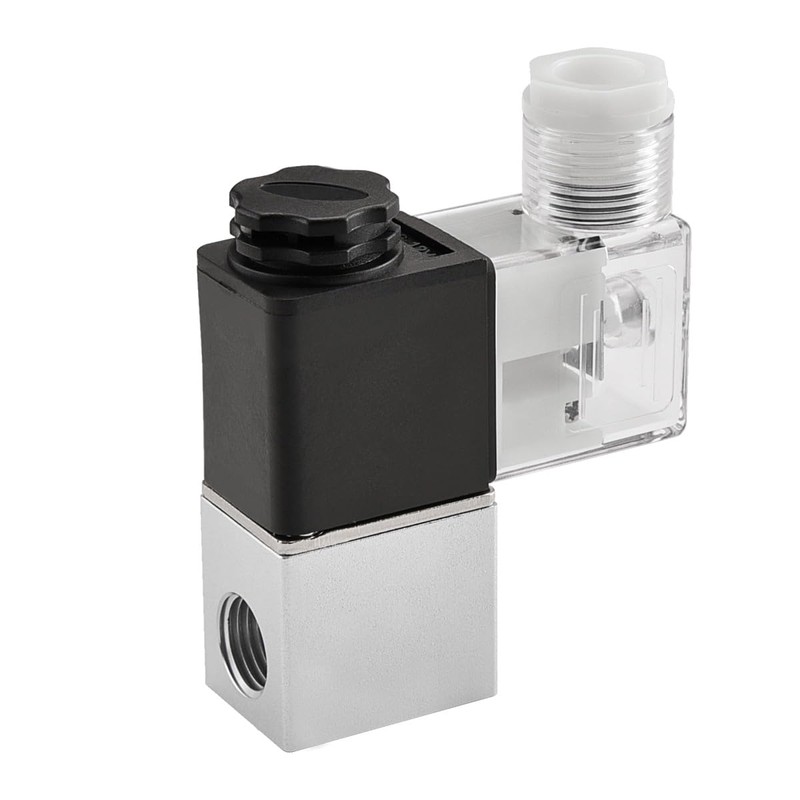 Heschen Electric Pneumatic Solenoid Valve, 2V025-08, 12VDC, PT1/4 2/2 Way,