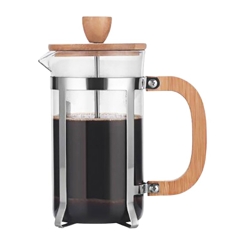 20oz French Press Coffee Maker with Wooden Handle High-Density Filter