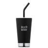 Klean Kanteen 19322079921016 Insulated Tumbler with Straw, Shale Black, 16oz,