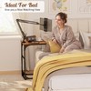 Floor Kindle Phone Tablet Stand with End Table for Overhead