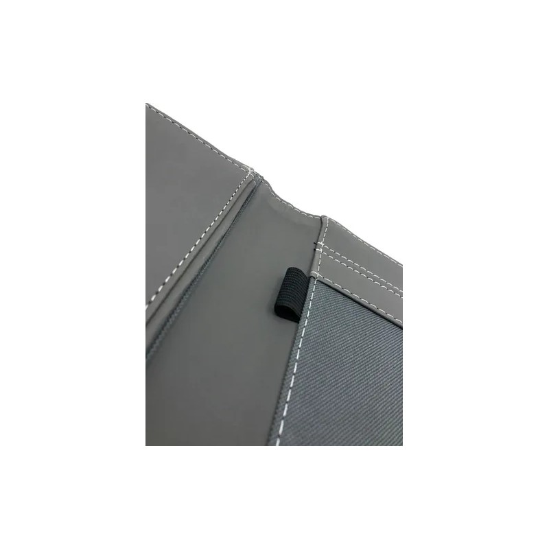 Carpeta Ejecutiva Oficio Con Bolsillo, Portablock Y Lengüeta Color Gris