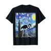 Flamingo Starry Night Flamingo Lover Van Gogh Flamingo Bird T-Shirt
