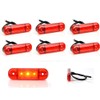 Set of Outline Marker Lamp Red 12 V/24 V Side