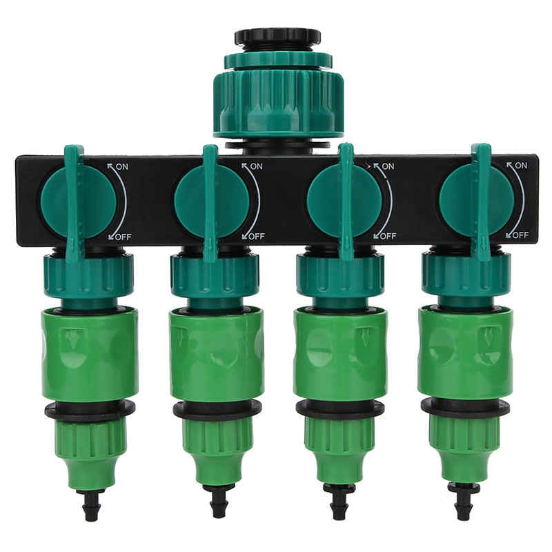 DN20 DN25 FNPT 4 Way Garden Hose Faucet Splitter with