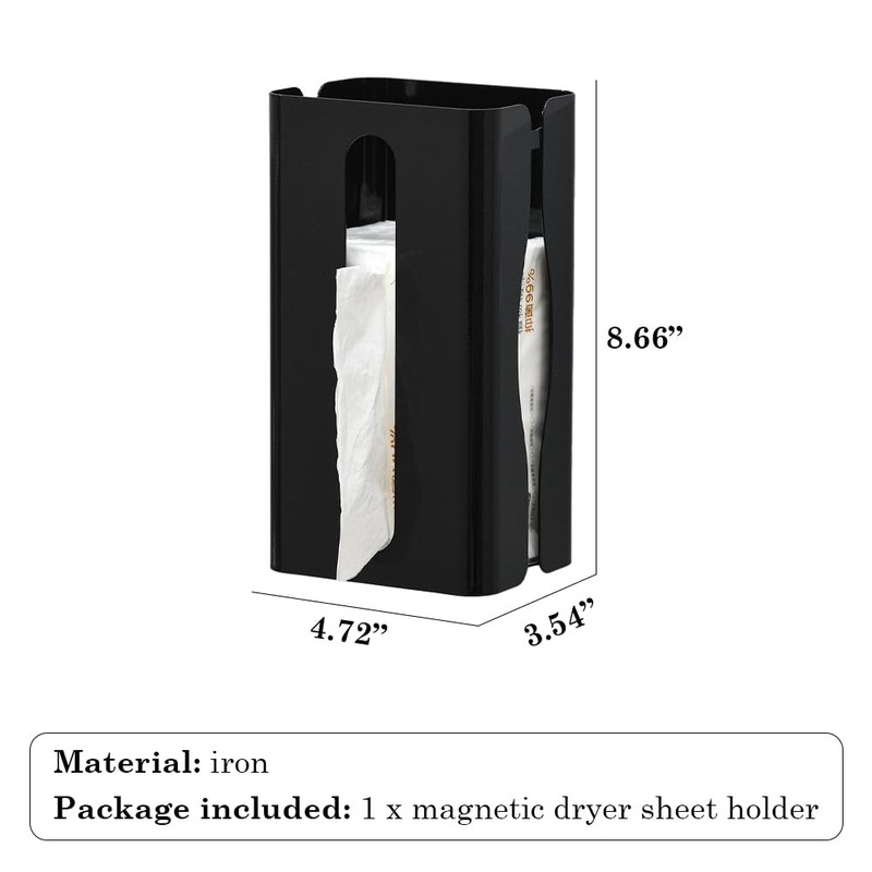 OLizee® Magnetic Dryer Sheet Holder Dryer Sheet Container Kitchen Tissue