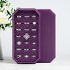 Velvet Ring Organizer Display Tray Jewelry Box Earring Holder Case