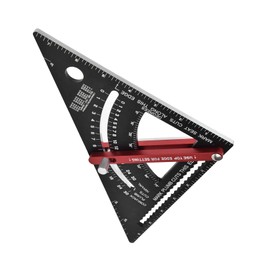 Hilitand Adjustable Triangle Ruler, Woodworking Triangle Ruler Adjustable Ruler Movable Aluminum Alloy Multifunctional Layout Tool
