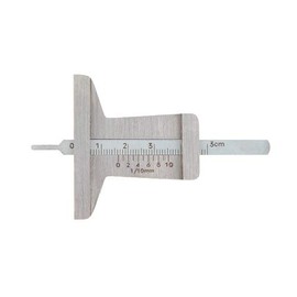 pa-man 408B01 Depth Gauge, Measuring Range 0-30 mm, Minimum Scale 0.004 in (0.1 mm) Inspection, Tire Groove Measurement