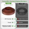 SweetBin Landscape Edging Kit, 2 Inch Tall 33FT Garden Landscape