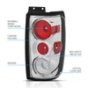 AmeriLite Chrome Replacement Brake Tail Lights Set For 1997-2002 Ford