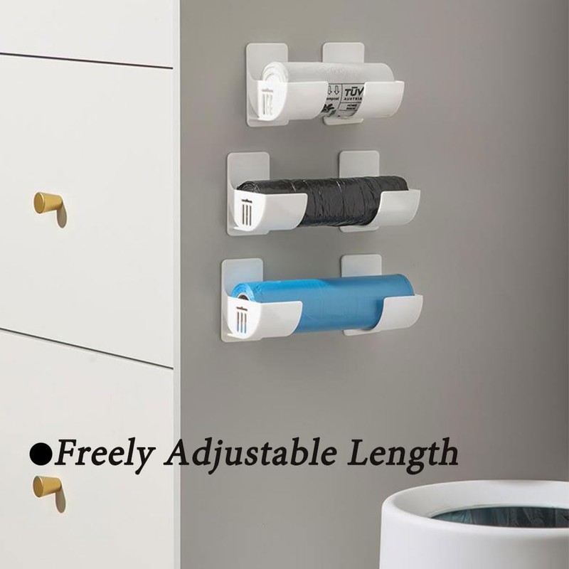 2 Pairs Trash Bag Holder, No Hole Garbage Bag Holder,