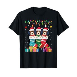 Three Havanese Dog in Sock Funny Boys Girls Kids Christmas T-Shirt