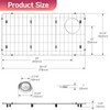 DPZM 28-1/4" x 14-1/4" x 1-1/4" Stainless Steel Sink Rack