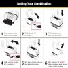 Master Lock M176XDLH - Candado de combinación para exteriores, resistente