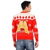 Costume Agent Red 3D Reindeer Moose Ugly Christmas Sweater (Adult