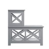 Convenience Concepts Oxford 2 Step Chairside End Table, Gray