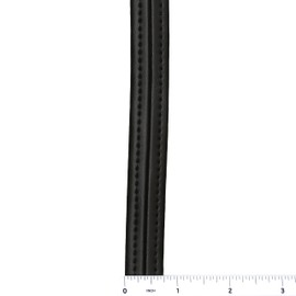 Hidem Marine Vinyl Upholstery Trim Black Sample 3" Boat Auto