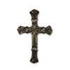 Large Haiti Flower Heart Metal Wall Cross 8" x 12"