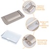 MOROBOR 4PCS Flush Ring Hidden Pull Handles, Zinc Alloy Cabinet