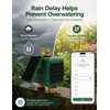 MOES Solar WiFi Hose Timer, 2-Zone Sprinkler Water Timer, Brass
