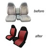 ESMING 2PCS 60/40 High Back Bench Seat Cover for Ford