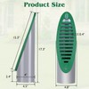 Apxton 4 Inch Green Angled Drainage Grate for Yard Drain,