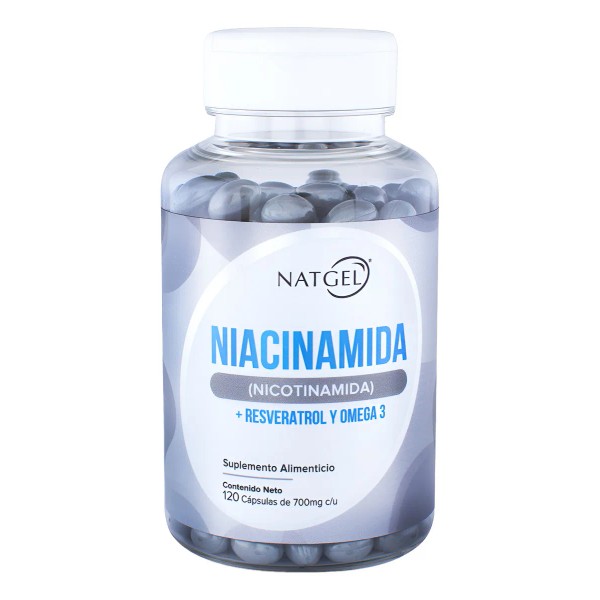 Niacinamida (Nicotinamida) + Resveratrol + Omega 3 | 120 Softgels