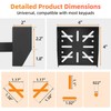 Dreamtrue Universal Keypad Mounting Post with Waterproof Cover, Height Adjustable