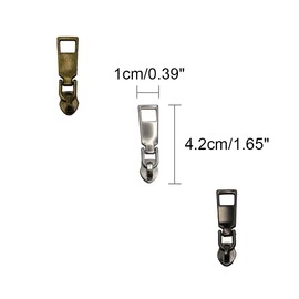 #5 Zipper Sliders Zipper Pull Model-003 Multiple Color 30pcs- Heavy Duty Brass Pulls for Nylon Coil Zippers Replacement, Luxury Bag Hardware, Luggage & DIY Craft Supplies