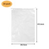 Belinlen (30 Pieces, Large) Plastic Waterproof Drawstring Bag for Travel,