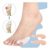 Separador de Juanete Meñique Gel Silicona Unitalla Blanco 1 Par