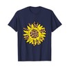 Leopard Sunflower For Wife Leopard Print Gift Sunflower T-Shirt