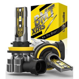 BMT xms H8 H11 H16 Fog Light Bulbs - 16000LM 6500K White Light - 350% Brightness Fog Lamp Replacement for Car, Pack of 2