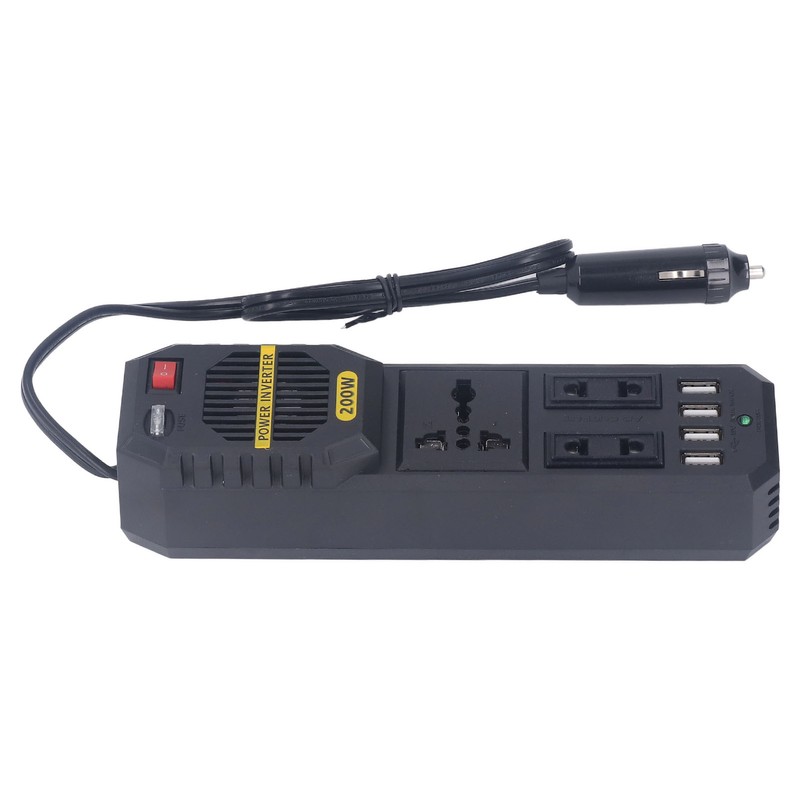 Car Power Inverter 200W 12V to PWM Modified Sine Wave