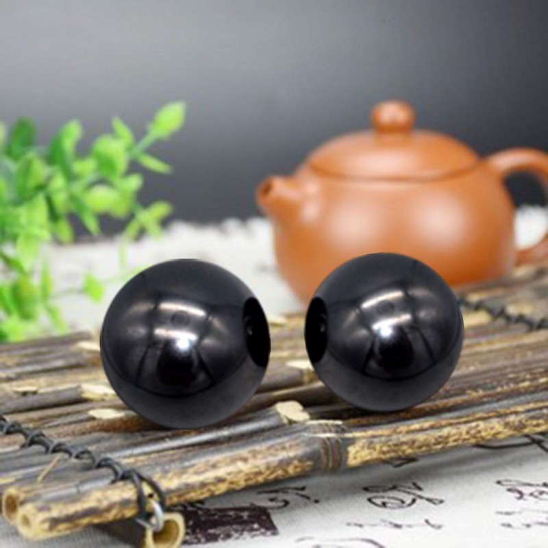 Z QINGZHENG 2pcs 1.57Inch Baoding Fitness Ball, Solid Chrome Steel