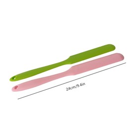 3 Pack Non-stick Wax Spatulas Silicone Body Hair Removal Sticks Spatula Reusable Waxing Applicator Scraper Hard Wax Sticks for Home Salon Use (Pink, Blue, Green)