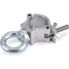 Riggatec Half Clamp - Half Coupler Small Silver with Eyelet