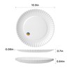 TP Upgraded Sturdy 10.5" Reusable Melamine Paper Plates, Lightweight Round