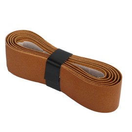 Badminton Racket Leather Grip, Tennis Racket Grip Overgrip Band, Replacement Badminton Racket Overgrip Band for Outdoor Playground Gym (Brown)