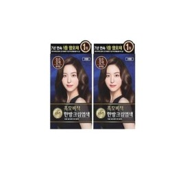 Lien Black Hair Secret Cream Dyed Dark Brown x 2 (50911113) / 리엔 흑모비책 크림 염색 짙은갈색 x 2개 (50911113)